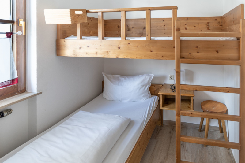 Ferienwohnung Allgäu Bad Hindelang - Kinderschlafzimmer Etagenbett